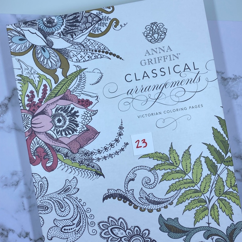 Anna Griffin Classical Arrangements Victorian Coloring Pages (item 23)